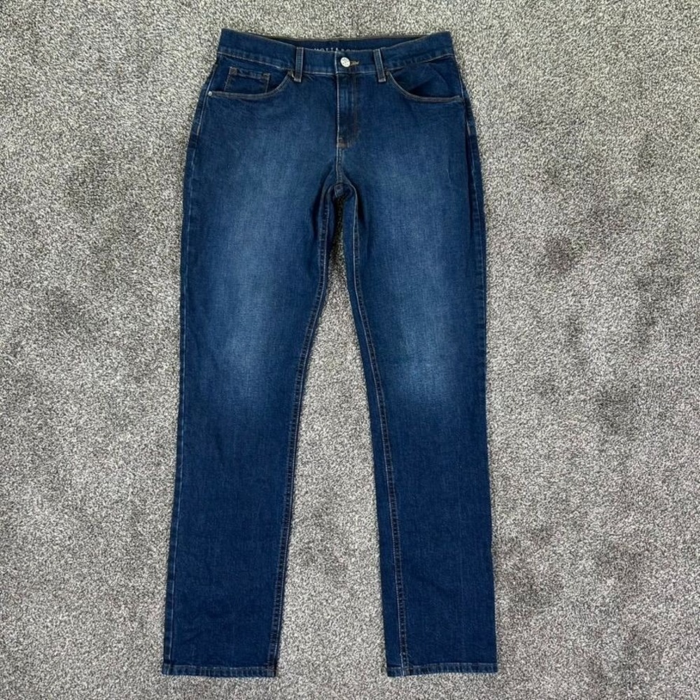 Mott &‎ Bow Boyfriend Fit Dark Blue Wash Denim Jeans Mens 29x32 Casual Workwear